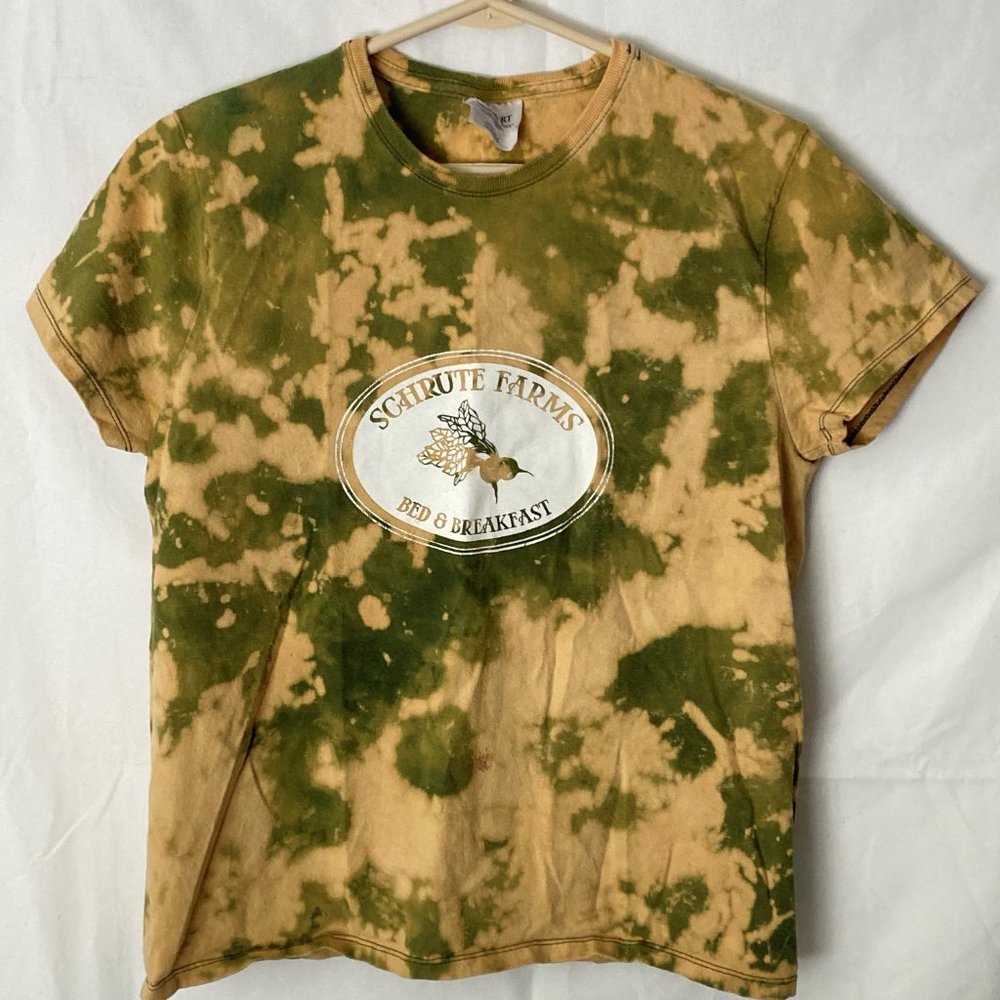 Schrute Farms Bed and Breakfast Tie Dye T-Shirt - Ladies Size Medium